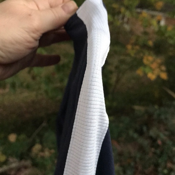 NWT Avia Blue & White Ruched Long Sleeve Tee XS - Picture 10 of 12